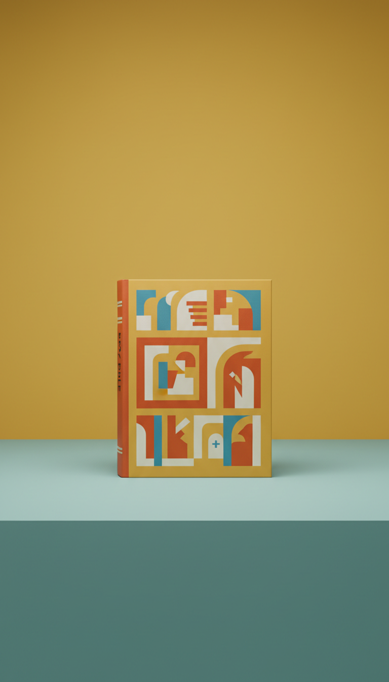 Hardcover Bible With Colorful Design